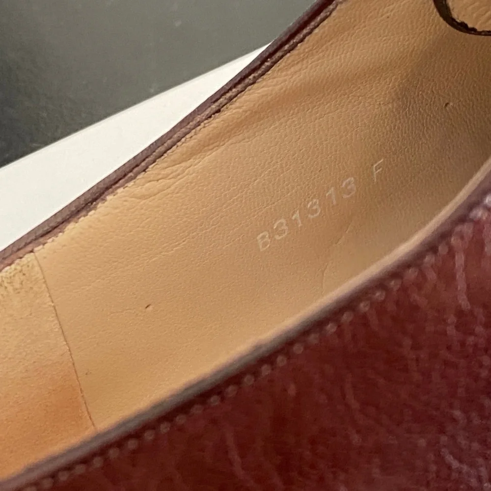 Chanel brown loafers laced black leather dress shoes moccasins 35 France oxfords - Picture 8 of 12